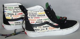 Vans Sk8-Hi Vault LX LOVE PACK Pride Canvas Suede Script Laces Shoes Mn&#39;... - £77.52 GBP