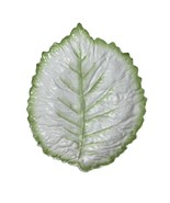 Vintage Spode Bone China Embossed Leaf Trinket Dish England 6&quot; x 7 3/4&quot; - $19.00