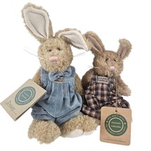 Boyds Bears Oliver And Dudley Investment Collectibles Bunny Rabbits Bear... - $15.84