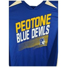 Peotone High School Shirt Mens Size M Medium Blue Devils Royal Short Sle... - $19.80