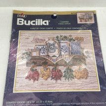 Bucilla counted cross stitch kit 42730 country crocks pattern  - $19.75