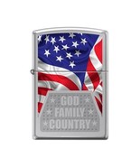 Zippo Lighter - God Family Country High Polish Chrome - 853715 - £32.30 GBP