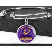 Minneapolis Miracle Bracelet Stainless Steel or 18k Gold Circle Bangle - £37.81 GBP+