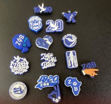 Zeta Phi Beta Sorority Croc Shoe Charms 14 pcs - $18.50