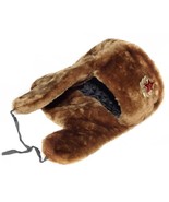 Authentic Russian Military Camel Brown Ushanka Hat Soviet Army Badge Siz... - $28.25
