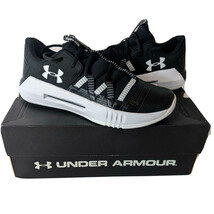 Womens Volleyball Shoes Size 5 Block City 2.0 Under Armour Black White 3... - $54.47