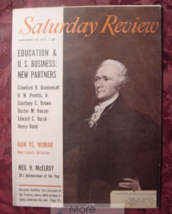 Saturday Review January 19 1957 Neil H. Mc Elroy H. W. Prentiss Courtney C. Brown - £8.45 GBP