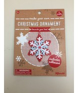 Make Your Own Christmas Ornament!!! Snowflake!!! NEW!!!  LOT OF 2!!! - £7.06 GBP