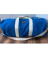 Vintage 80s Land’s End XL Blue Duffle Weekender Bag - €90,57 EUR
