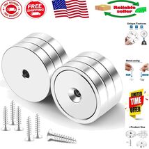 Silver Neodymium Cup Magnets, 150lb Holding Power - Perfect for Tools &amp; ... - $350.07 MXN