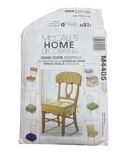 Mcalls Home Decorating Chair Cover Essentials Kitchen Chairs Dining M4405 Uncut - £6.50 GBP