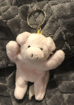 Vtg Bean Sprouts Pig Piggy Keychain Key Ring Chain Fob Piglet Plush Beanie as is - £12.71 GBP