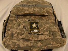 Us Army Recruiter Army Strong Acu Pattern Shoulder Straps School Backpack - £15.53 GBP