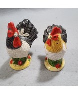 Lady Jayne Ltd 2007 Chicken Hen Rooster Salt &amp; Pepper Shaker Farmhouse F... - £9.72 GBP