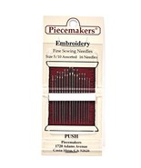 Piecemaker Embroidery Fine Sewing Needles Sizes 5/10 Assorted - $7.95