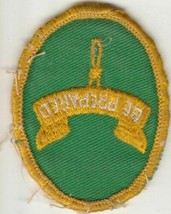 Vtg Be Prepared Shoulder Vest Patch Boy Scouts Embroidered Sew On - £7.09 GBP