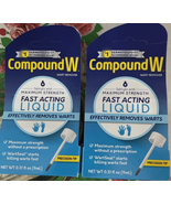 2x Compound W Maximum Strength Fast Acting Liquid Wart Remover, 0.3 Fl O... - $328.54 MXN