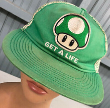 Super Mario Bros Video Game Dicolored Worn 59.5cm Large Fitted Baseball Cap Hat - £9.27 GBP