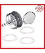 Moka Express Replacement Funnel Kit: 3 Gaskets &amp; Stainless Filter Included - $52.32 CAD