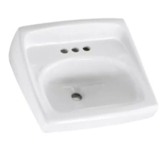 NEW American Standard 0355.012 Lucerne 20-1/2" Wall Mounted Porcelain Wh... - $79.19
