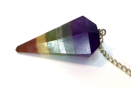 Chakra Orgone Pendulum Real Crystal Healing Divination Dowsing Reiki The... - £12.75 GBP