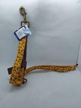 Top Paw Yellow Cheetah Dog Leash: 4-ft long, 1-in wide - £6.11 GBP