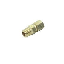 3 Pcs Brass Tube Fitting 3/16&quot; Tube Od Compression X 1/8&quot; Npt Male Pipe ... - $14.99