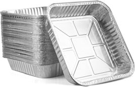 Nicole Fantini Disposable Aluminum 8&quot; Square Cake Baking Pan - For Cooking, Heat - $15.20