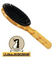 #1 All Systems® Pro Pure Boar Bristle Brush Grooming Pet Dog Cat Coat Hair - £39.41 GBP
