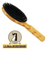 #1 All Systems® PRO PURE BOAR BRISTLE BRUSH Grooming PET Dog Cat Coat Hair - £43.14 GBP