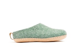 Woolly&#39;s Indoor Open Heel Slippers With Leather Sole (Jungle Green) - 43... - $973.52 MXN