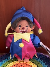 Monchhichi Clown Joker Stuffed Plush Toy S Size - £212.41 GBP