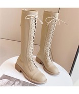 Fashion Concise Women Knee-High Boots New Autumn Knights&#39; Boots Square L... - £60.90 GBP