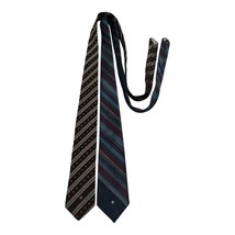 Vintage Pierre Cardin Neckties – Set of 2 Striped Polyester Ties – Brown... - $17.10