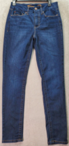 Seven7 Skinny Jeans Women&#39;s Size 6 Dark Blue Cotton Tummy Less High Rise Pockets - £18.17 GBP
