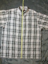 Southpole Spelled Out Men&#39;s Plaids &amp; Checks Short Sleeve Casual Button S... - £18.05 GBP