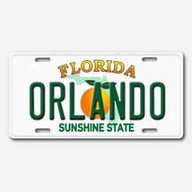 Orlando Aluminum Florida License Plate Tag NEW - £15.45 GBP