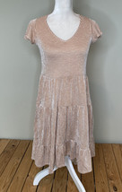 emberley NWT $42.99 women’s stripe knit dress Size S Rust Ivory L4 - £12.03 GBP
