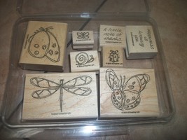 stampin up 8 piece winged things new and mounted - £17.18 GBP