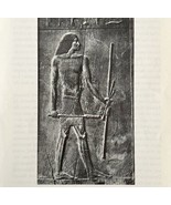 1942 Egypt Wood Sculpture of Hesire Historical Print Antique Ephemera 8 ... - $168.79 MXN