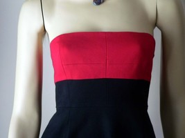 NWT THEORY red/black strapless dress tube cocktail 10 party sun beach cruise - £91.53 GBP
