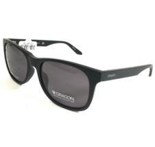 Dragon Sunglasses EDEN LL 002 Black Square Frames with Gray Lenses 56-18-145 - £28.88 GBP
