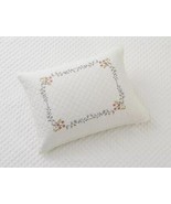 Martha Stewart Embroidered Floral Bouquet Border Quilted Standard Sham (... - $38.99