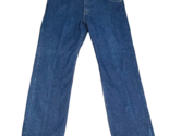 Vintage Lee Denim Blue Jeans Union Made in USA Mens Size 42 X 30 Dark Wash - $44.99
