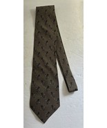 Vintage Giorgio Armani Gray Geometric Print Necktie Neck Tie Made in Italy - $350.81 MXN