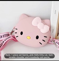 SANRIO HELLO KITTY Mini Girls Crossbody Coin Purse Bag New Pink - $188.23 MXN