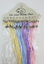 Lot 12 Eyeglasses Rope Cords Necklace Pastel Blue Pink Purple Yellow Sun... - $7.91