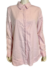 Tyler Böe Women&#39;s Gingham Button Front Dress Pink/White Size 14 - $267.07 MXN