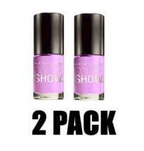 2 Pack Maybelline Color Show Nail Lacquer Lust For Lilac Chip Free Easy Flow - $6.88
