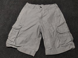 Levi Cargo Shorts Men 31 Beige Khaki White Tab 11 &quot; Inseam Casual Flap P... - $23.10